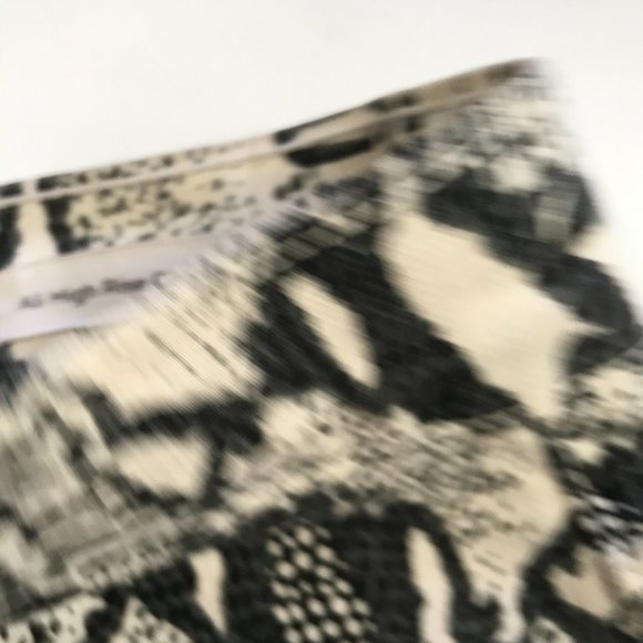 Frame Ali High Rise Skinny Cigarette Jeans Womens 27 Black Cream Python - Picture 9 of 12